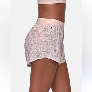 Outdoor Voices Relay Short discontinued speckled pink color
